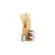 Θήκη bamboo με κουτάλες&αλατοπίπερο/σετ7pcs 15x7,5H32,5cm
