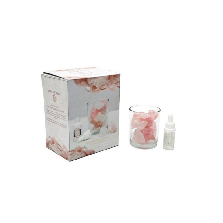 Κρύσταλλοι αρωματ.σε ποτήρι με λαδάκι rose crystal 280gr