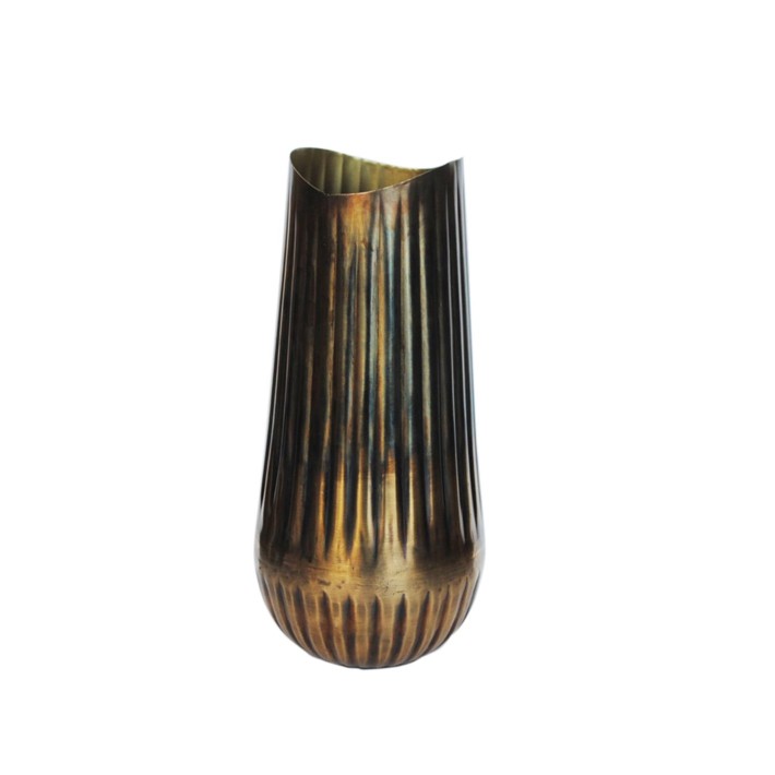 Βάζο μεταλ. Bronze/gold Φ15Η30cm