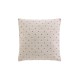 Μαξιλάρι πουά εκρού chenille 45x45cm