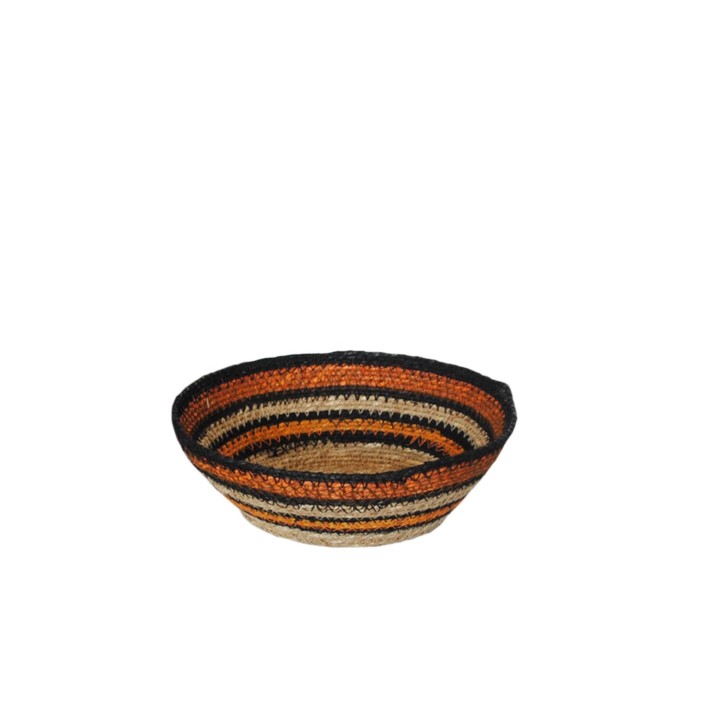 Καλάθι γιούτας χειροπ. terracotta Φ30Η8cm