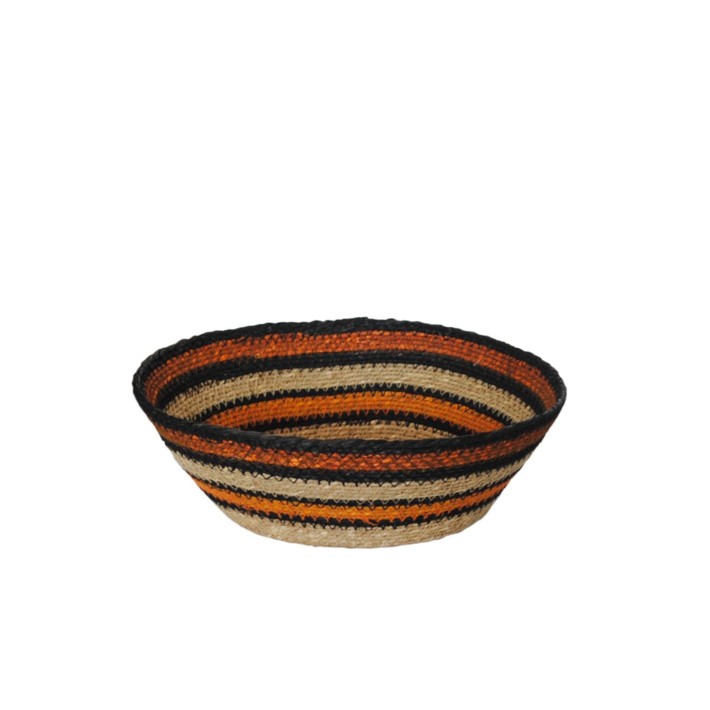 Καλάθι γιούτας χειροπ. terracotta Φ35Η12cm