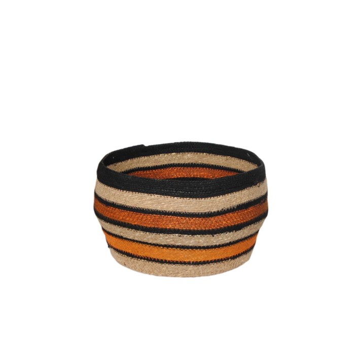 Καλάθι γιούτας χειροπ. terracotta Φ34Η25cm