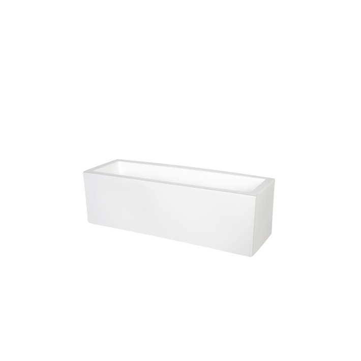 Ζαρντινιέρα CUBE λευκή 60Χ20Χ20