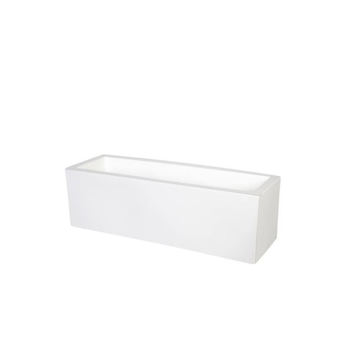 Ζαρντινιέρα CUBE λευκή 70Χ30Χ30