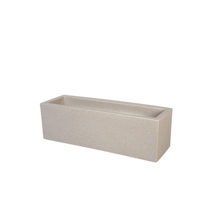Ζαρντινιέρα CUBE slim stone 80Χ23Χ40
