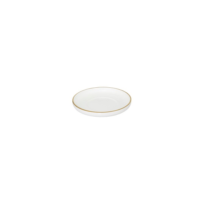 Φλυτζάνι πορσελάνη λευκό/χρυσό 25cl/15,4x7,4cm