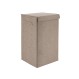 Καλάθι απλύτων με καπάκι  υφασμ.taupe 35X35X60