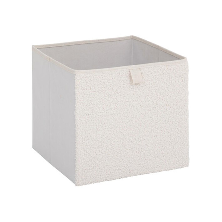 Κουτί αποθήκευσης βαμβ.λευκό 31x31cm