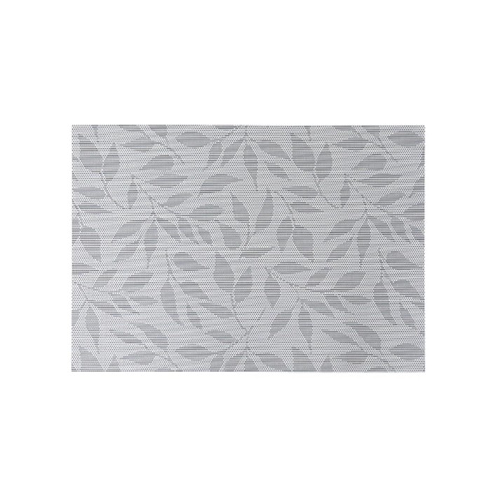 Σουπλά PVC γκρι με φύλλα 50x35cm