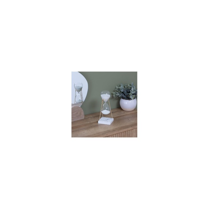 Κλεψύδρα marble βάση 8x8x21cm