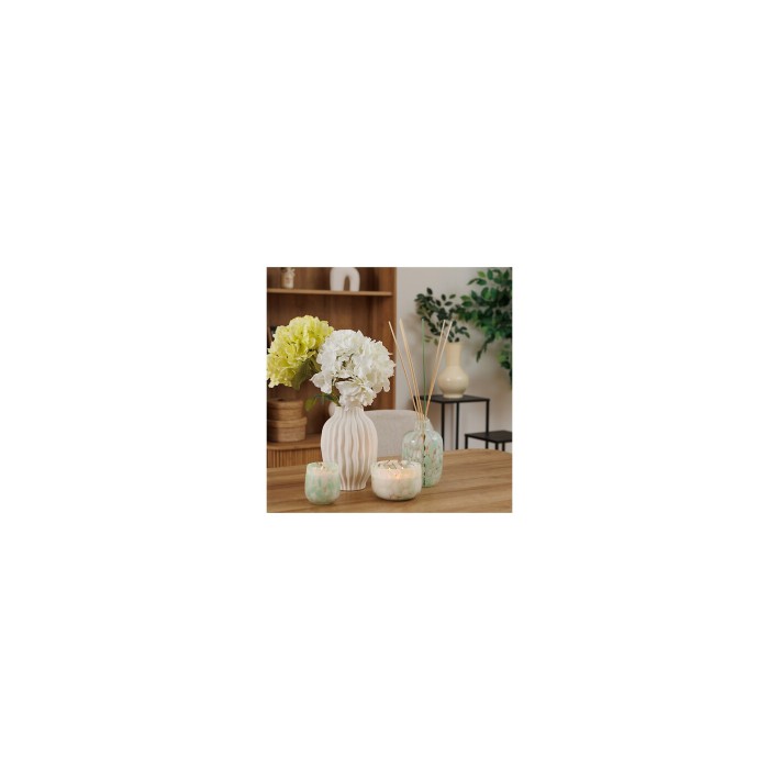Κερί σε βάζο πράσινο πιτσιλωτό 275gr/9x10,4cm