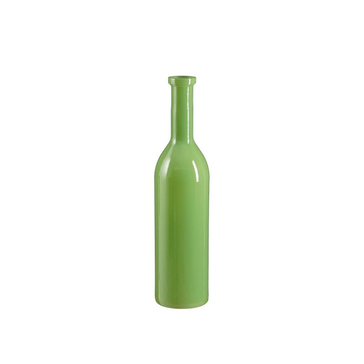 Βάζο μπουκάλι πράσινο γυάλινο Φ18Η75cm