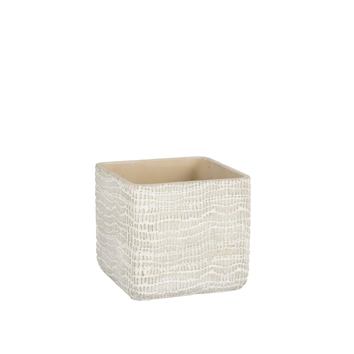 Κασπώ κεραμικό γκρι 14x14H12,5cm