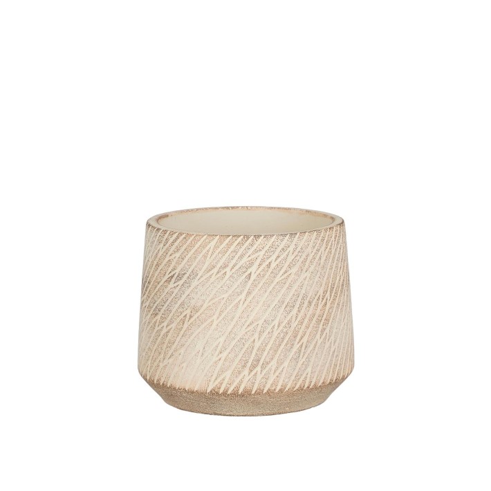 Κασπώ κεραμικό μπεζ Φ13,5Η11,5cm