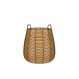 Καλάθι τεχνητό rattan Φ33Η35cm