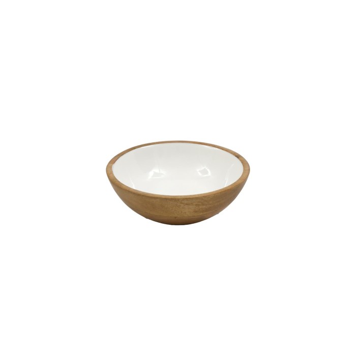 Μπωλ mango enamel λευκό Φ17,5cm
