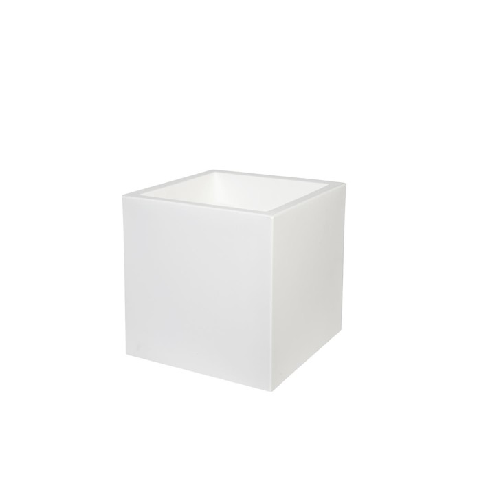 Γλάστρα CUBE λευκή 30Χ30Χ30