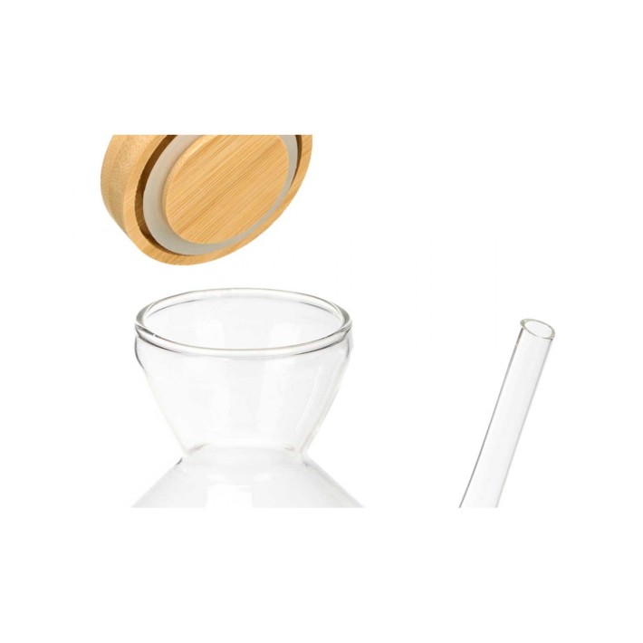 Λαδερό γυάλινο με φελλό 600ml/16x8,8x16,5cm