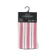 Πετσέτες κουζίνας βαμβ./polyester ριγέ κόκκινη set2pcs 40x60cm