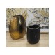 Βάζο μεταλ. Bronze/gold 14x8Η16,5cm