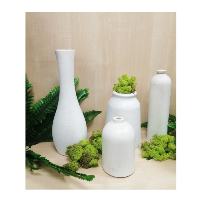 Βάζο mango λευκό Φ18,5Η25cm