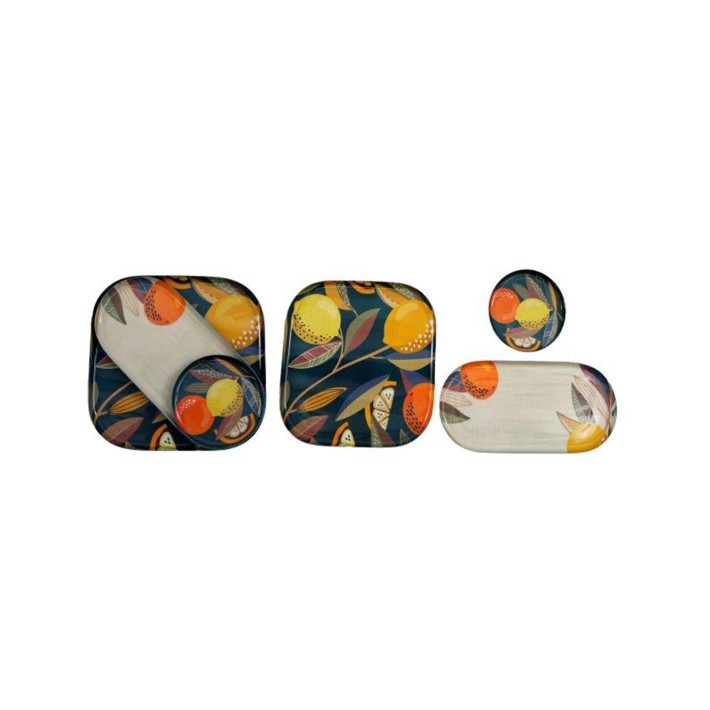 Πιατέλες μεταλ.set/3 "CITRUS ZEST"