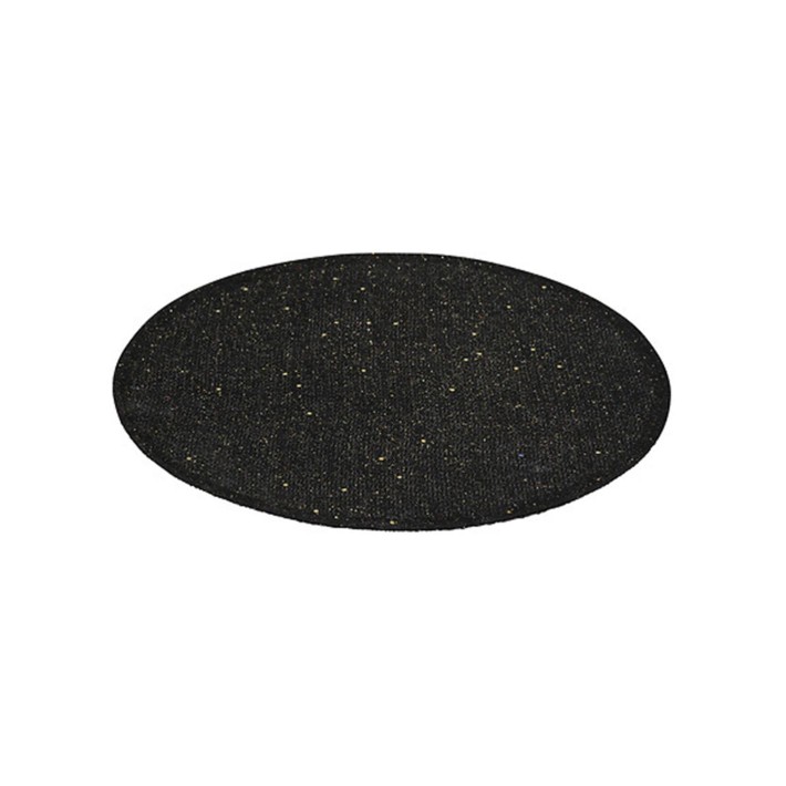Σουπλά γιούτας μαύρο/χρυσό glitter Φ38cm