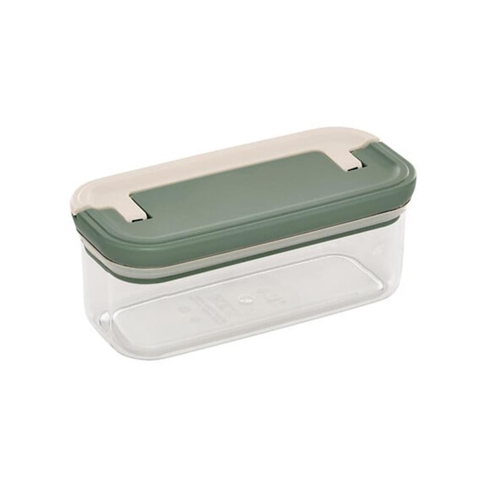 Κουτί αποθ. Διάφανο/καπάκι πράσινο Lock 400ml/18x7,3x8,4 cm