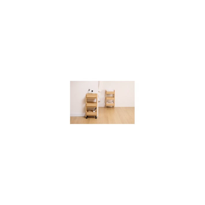 Ραφιέρα MDF με ρόδες 39,6x30x85,5cm