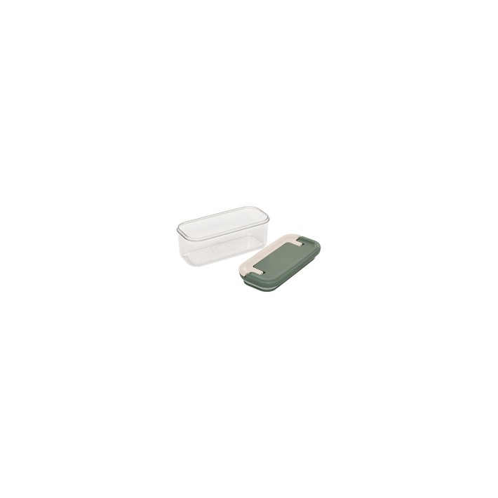 Κουτί αποθ. Διάφανο/καπάκι πράσινο Lock 400ml/18x7,3x8,4 cm