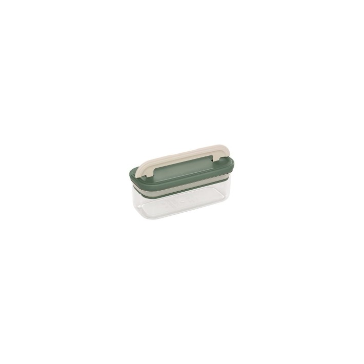 Κουτί αποθ. Διάφανο/καπάκι πράσινο Lock 400ml/18x7,3x8,4 cm