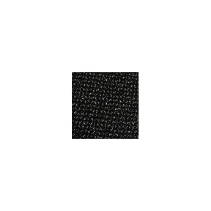 Σουπλά γιούτας μαύρο/χρυσό glitter Φ38cm