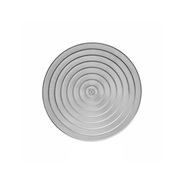 Σουπλά στρογγ."ORIENTAL" PVC ασημί Φ40cm