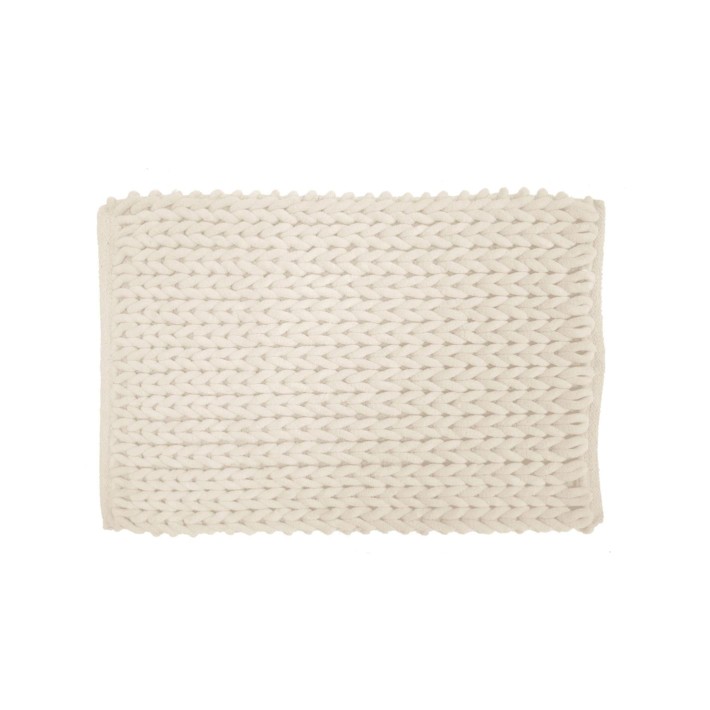 Πατάκι μπάνιου chenille εκρού 50x80cm