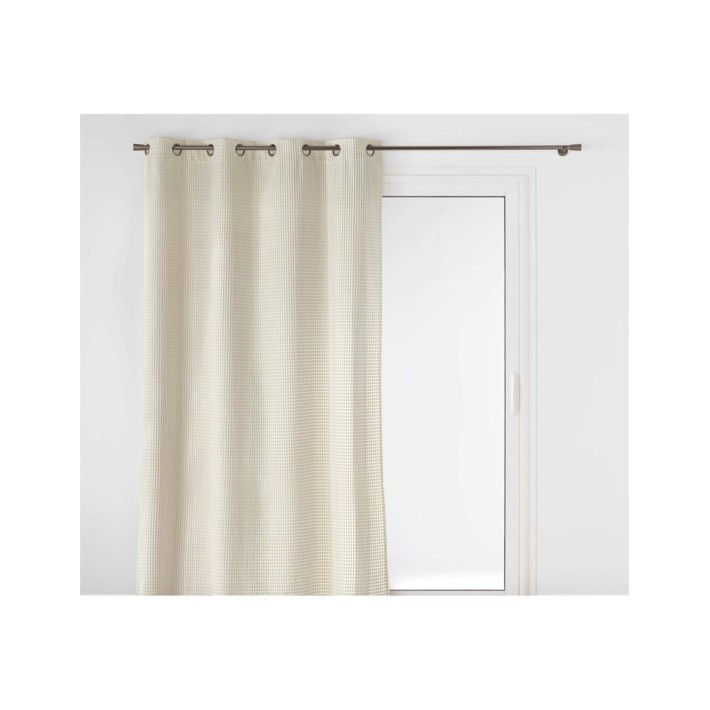 Κουρτίνα embossed velvet εκρού 140x260cm
