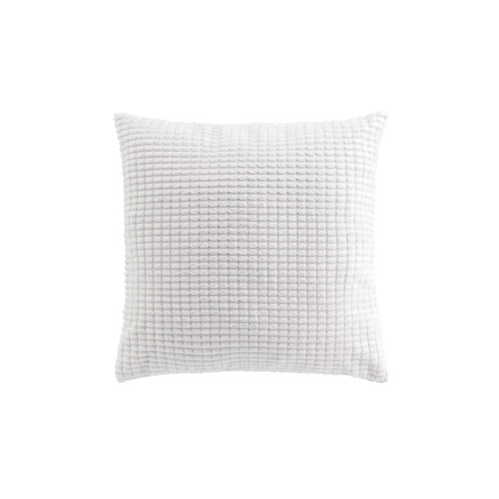 Μαξιλάρι embossed velvet λευκό 45x45cm