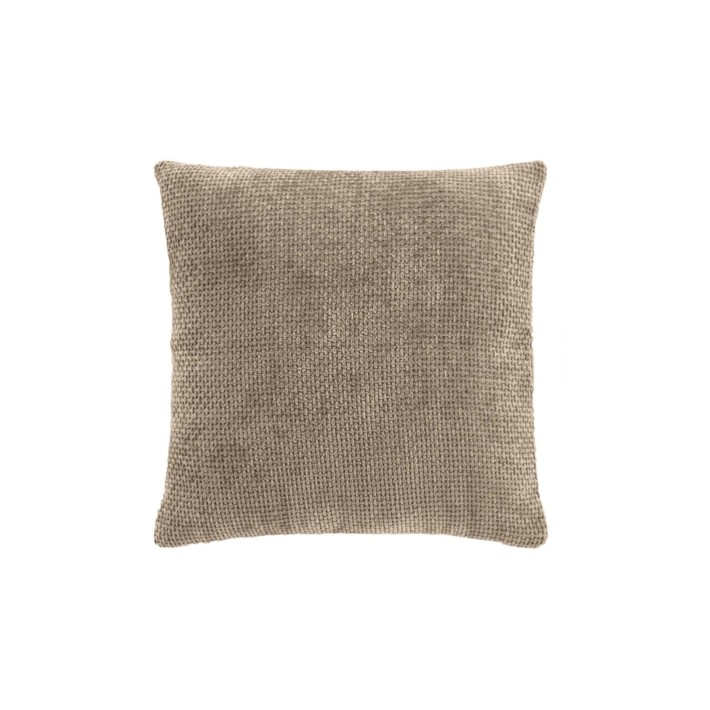Μαξιλάρι chenille velvet καφέ αν. 45x45cm