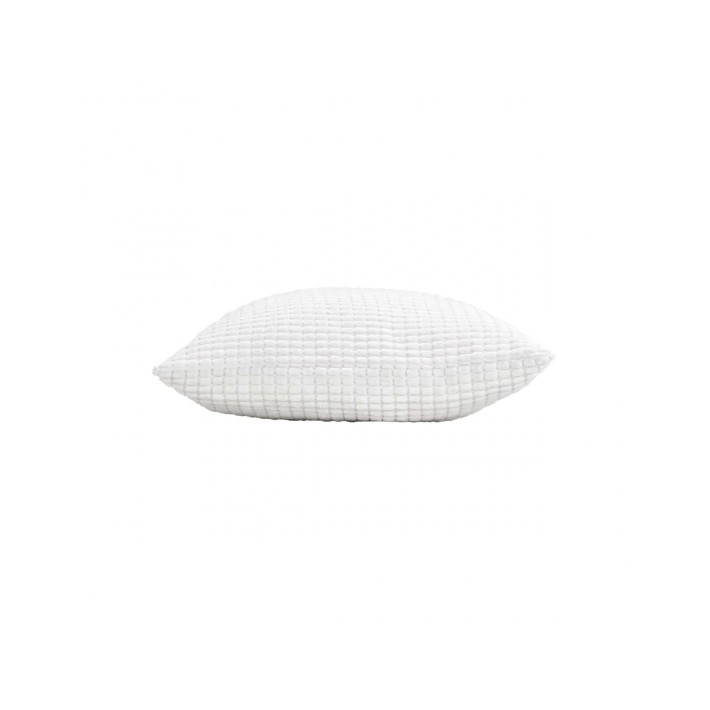 Μαξιλάρι embossed velvet λευκό 45x45cm