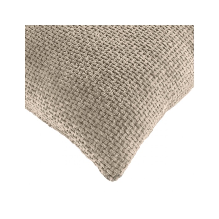 Μαξιλάρι chenille velvet καφέ αν. 45x45cm