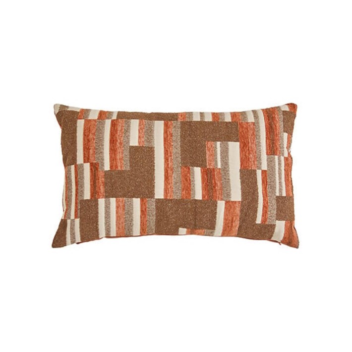 Μαξιλάρι Jacquard πορτοκαλί 30x50cm