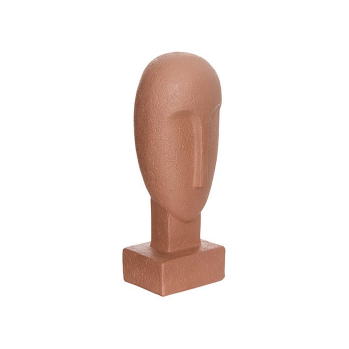 Διακοσμητικό φιγούρα κεφάλι ανθρ.terracotta 9x8x24,5cm