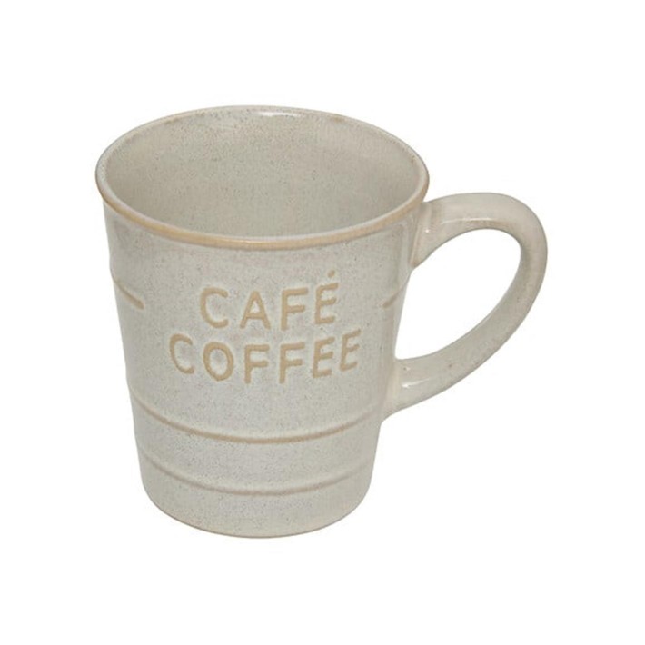 Κούπα "COFFEE" εκρού 20cl/10,5x7,8x8,2cm