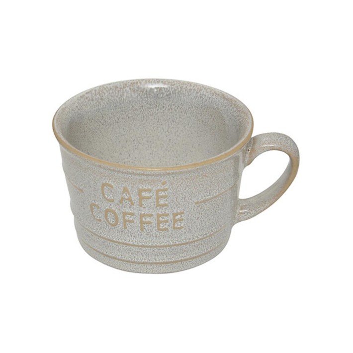 Κούπα Jumbo εκρού "COFFEE" 26cl/12,2x6,2x10cm