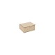 Κουτιά αποθήκευσης bamboo λευκό ύφασμα S/3 33,5x25,5x15cm