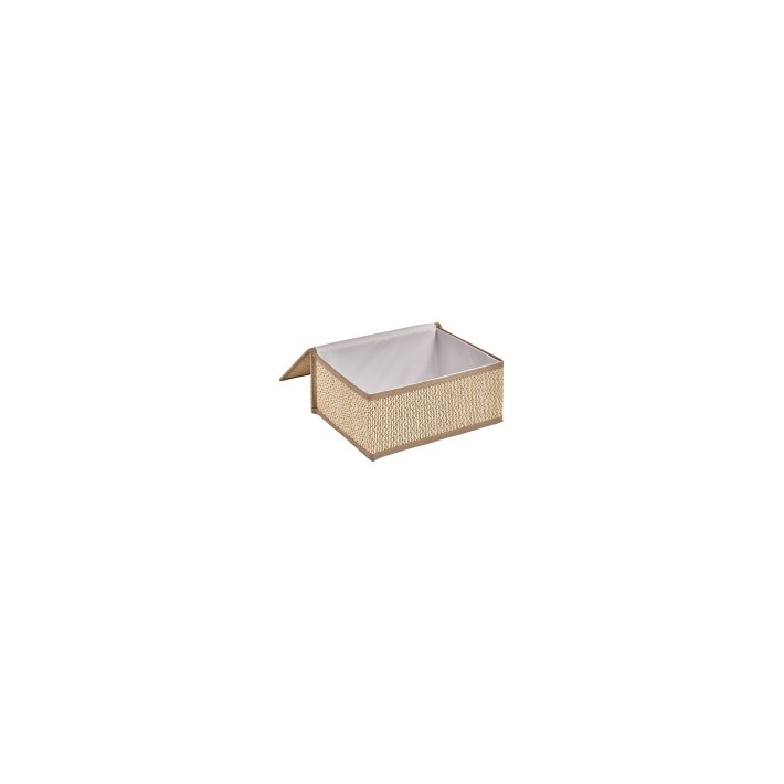 Κουτιά αποθήκευσης bamboo λευκό ύφασμα S/3 33,5x25,5x15cm