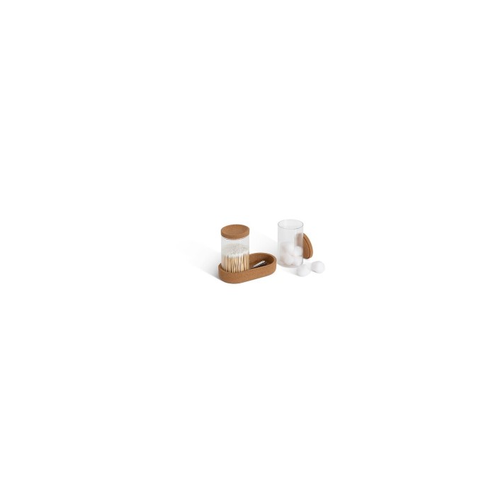 Βάζα 2 αποθήκευσης σε βάση 17,6x9,6x13,6cm