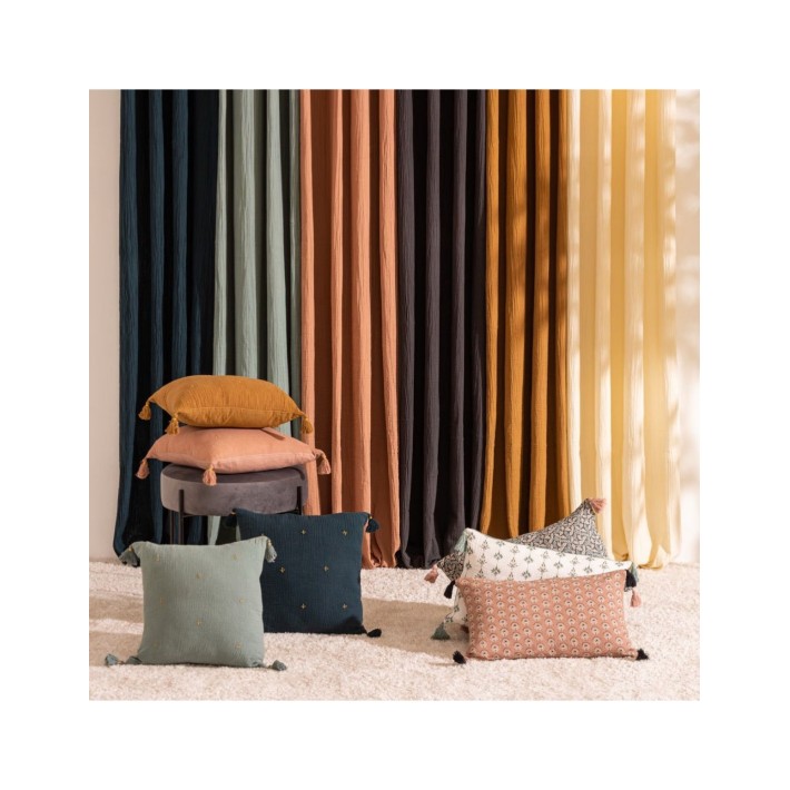 Μαξιλάρι Polycotton μπλε πετρόλ 40Χ40