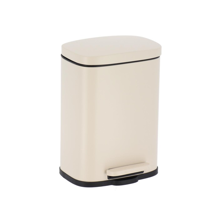 Κάδος απορριμάτων εκρού soft close 5L/21x18,5x29,5cm