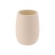Ποτήρι οδοντόβουρτσας polyresin  εκρού 350ml/7,5x11cm